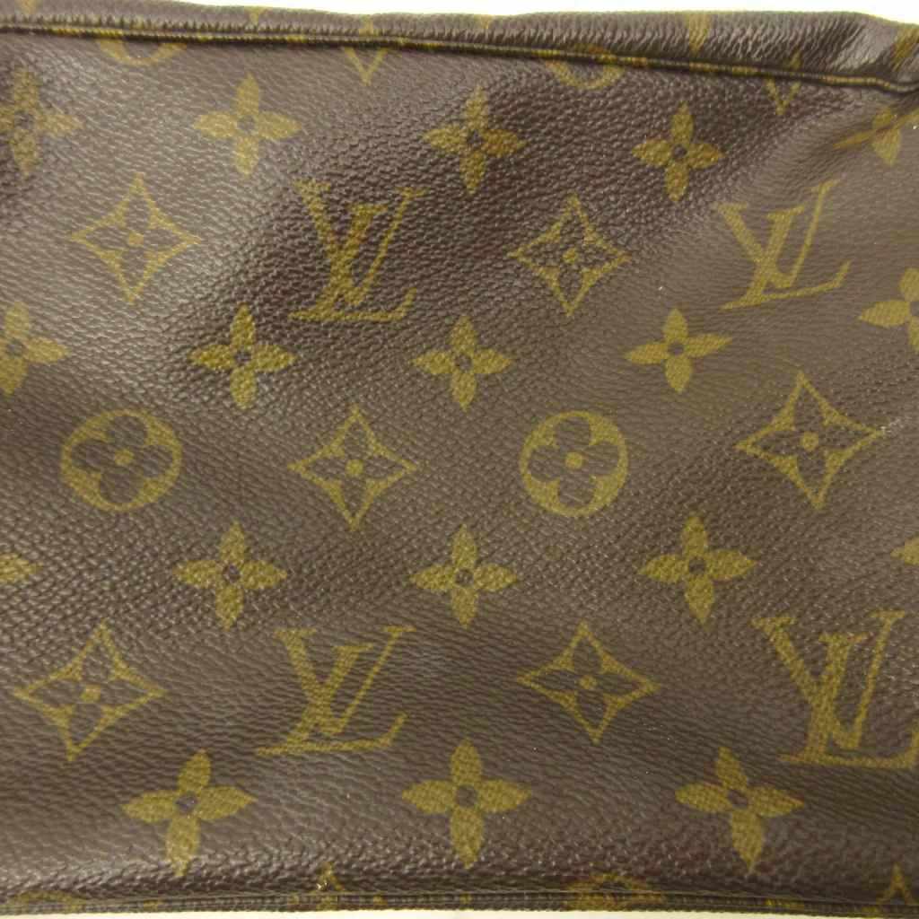 ルイヴィトン LOUIS VUITTON トゥノース・トワレット23 ポーチ モノグラム 総柄 レザー 茶 ブラウン M47524 0406 ☆AA★ レディース