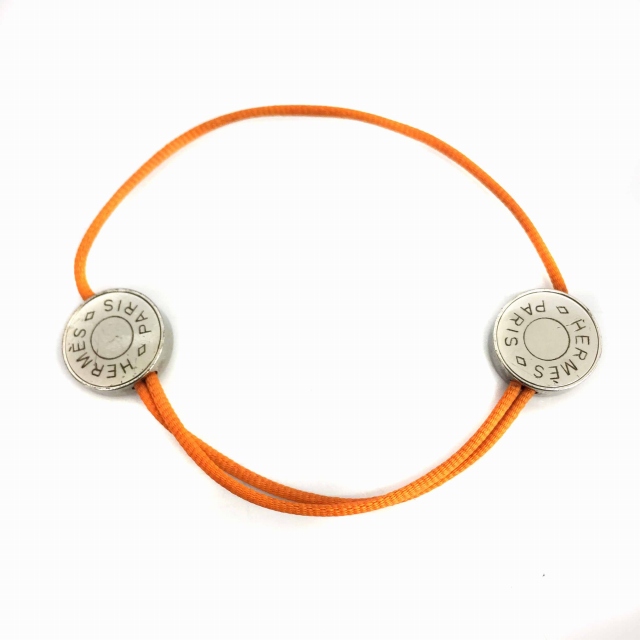 エルメス HERMES セリエ ブレスレット メタル ナイロン シルバー エルメス HERMES セリエ ブレスレット メタル ナイロン シルバー