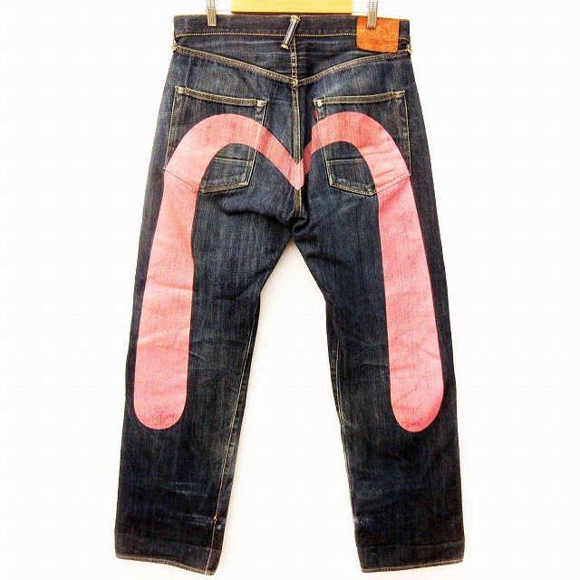 エヴィス EVISU デニムパンツ NO.2 Lot2001 大黒 セルビッチ ピンク 