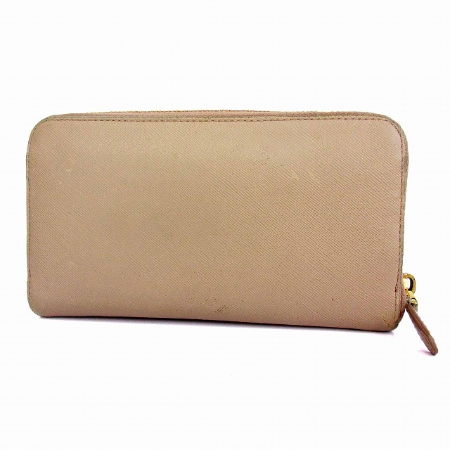 プラダ PRADA 長財布 サフィアーノレザー リボン ラウンドファスナー