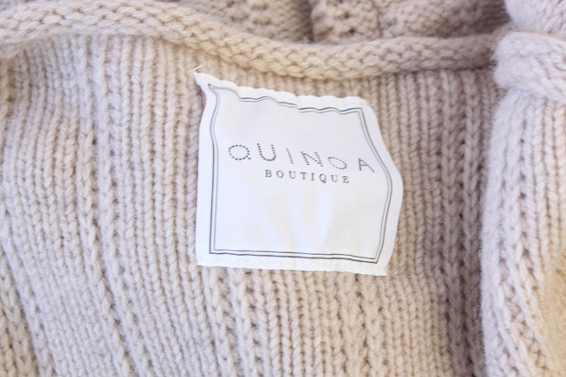 QUINOA キヌア ニットカーディガン