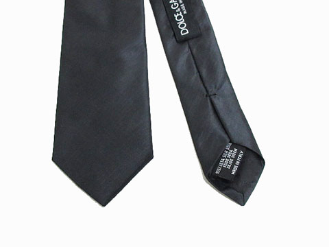 ドルチェ&ガッバーナ ドルガバ DOLCE&GABBANA ネクタイ 光沢 無地