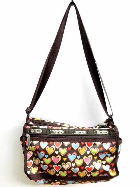 レスポートサック Lesport SAC ショルダーバッグ 斜め掛け 総柄 ハート 