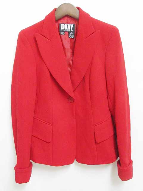 ダナキャランニューヨーク DKNY ジャケット テーラード 長袖 ウール 