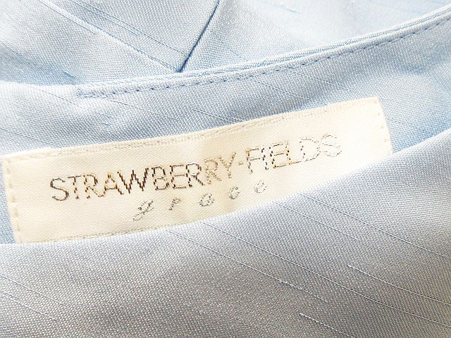 ストロベリーフィールズ Strawberry Fields Grace ワンピース チュニック ドレス 半袖 膝丈 結婚式 パーティー 水色 青 レディース 126 ベクトルパーク