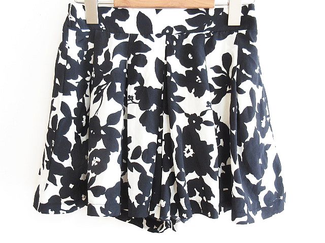 イング Ingni ショートパンツ シフォン フレア 総柄 黒 M レディース 126 ベクトルパーク イング Ingni ショートパンツ シフォン フレア 総柄 黒 M レディース 126 ベクトルパーク