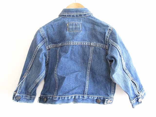 ミキハウス mikihouse デニムジャケット Gジャン コットン 青 100 