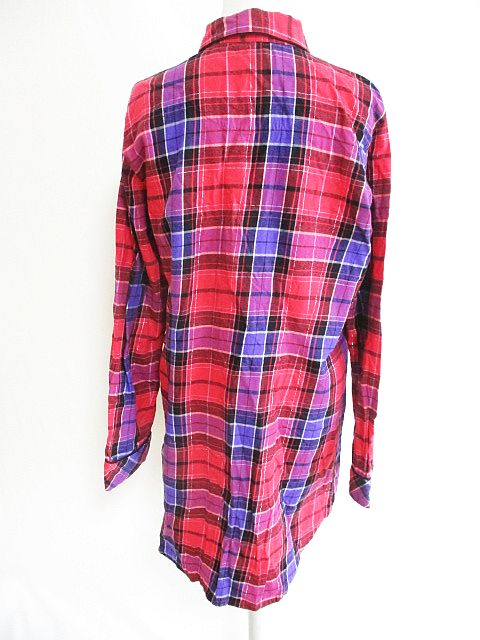 ヴィクトリアシークレット Victoria S Secret ネルシャツ 長袖 チュニック ミニ ワンピース 赤 ピンク Xs レディース 126 ベクトルパーク ヴィクトリアシークレット Victoria S Secret ネルシャツ 長袖 チュニック ミニ ワンピース 赤 ピンク Xs レディース 126 ベクトルパーク