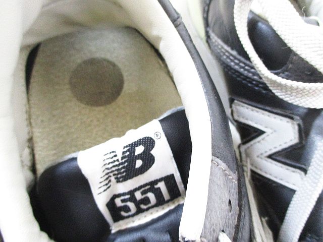 ニューバランス NEW BALANCE スニーカー ロゴ N 551 靴 黒 24.5