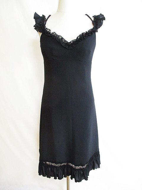 ジーザスディアマンテ Jesus Diamante ドレス ワンピース フリル 黒 Xs レディース 126 ベクトルパーク