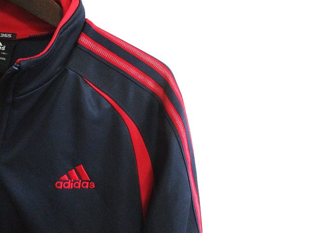 アディダス adidas ジャージ ジャケット スリーライン ネイビー