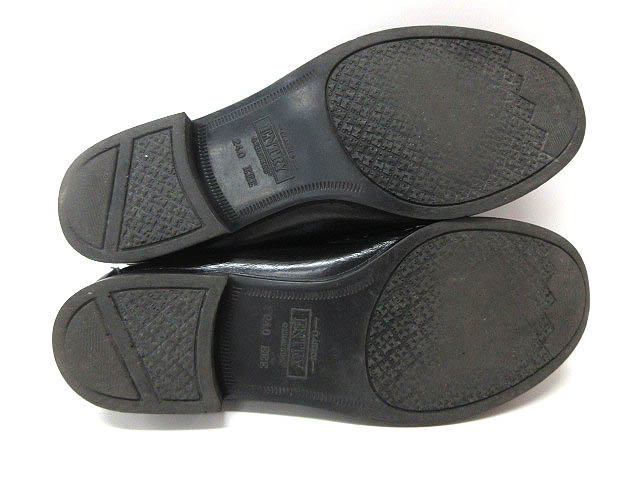 ホーキンス Hawkins Entry ローファー コイン レザー ローヒール 24cm 3e 黒 ブラック K レディース 132 ベクトルパーク