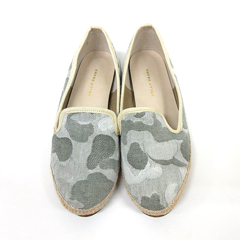 ジェリービーンズ Jelly Beans パンプス スニーカー スリッポン キャンバス調 ローカット 迷彩 カモフラ 21 5cm グレー K レディース 132 ベクトルパーク