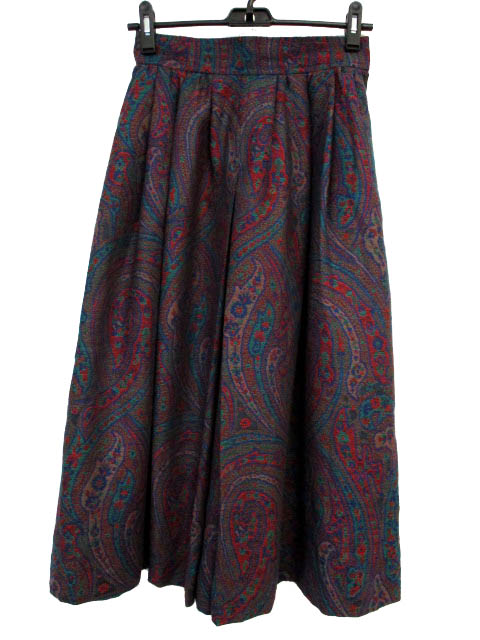 イヴサンローラン YVES SAINT LAURENT スカート ロング フレア ウール  