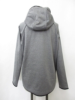 ユニクロ Uniqlo パーカー ラグランスリーブ ジップアップ パイピング 裏毛 グレー 黒 M レディース 135 ベクトルパーク