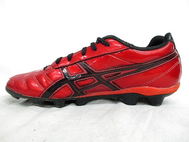アシックス Asics スニーカー サッカーシューズ フットサル スパイク ローカット Tsi738 レッド ブラック 赤 黒 23 0 135 ベクトルパーク