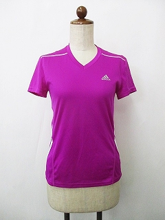 アディダス Adidas Tシャツ スポーツウェア 半袖 Vネック ワンポイント ロゴ メッシュ ストレッチ ライン 無地 パープル 白 1 レディース 135 ベクトルパーク アディダス Adidas Tシャツ スポーツウェア 半袖 Vネック ワンポイント ロゴ メッシュ ストレッチ ライン 無地 パープル 白 1 レディース 135 ベクトルパーク