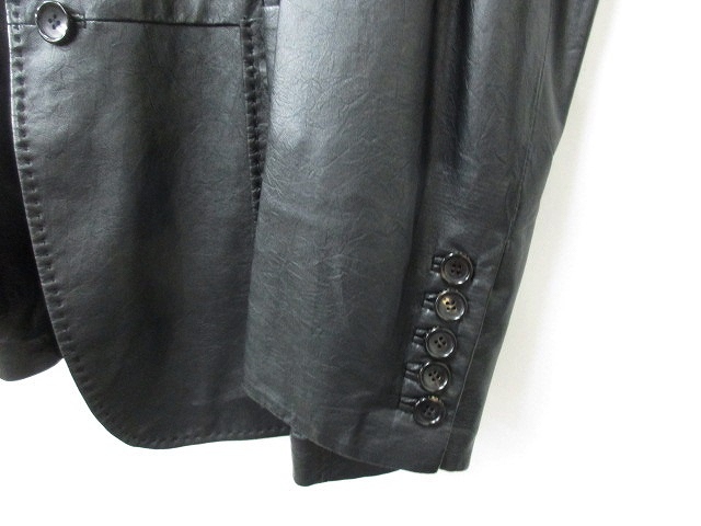 グッチ GUCCI レザージャケット 革ジャン テーラード シングル 2B 羊革