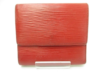 ルイヴィトン LOUIS VUITTON 小物 財布 二つ折り財布 エピ 小銭入れ  