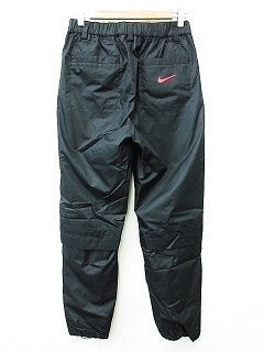 NIKE GOLF ナイキゴルフ【M】メンズ ロングパンツ　ブラック黒　美品 ナイキゴルフ NIKE GOLF ストレートパンツ ゴルフウェア ロング ロゴ