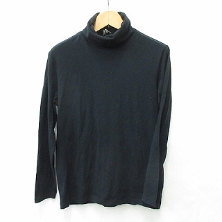 カルバンクラインジーンズ Calvin Klein Jeans Tシャツ 長袖 オフタートル プルオーバー ストレッチ 綿 コットン 無地 黒 M メンズ 135 ベクトルパーク