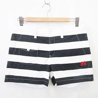 パーリーゲイツ ハーフパンツ(白・紺ボーダー) 楽天市場】【超美品