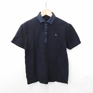 バーバリーブラックレーベル 長袖ポロシャツ サイズ2 M メンズ