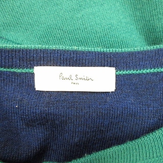 ポールスミス PAUL SMITH カーディガン 長袖 ニット 丸首 スナップ 