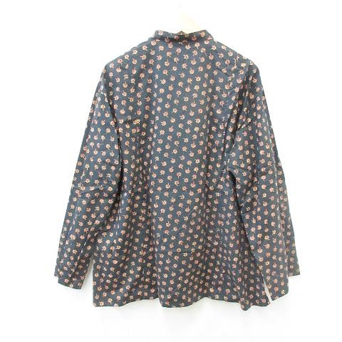 グッチ Gucci シャツ ジャケット リバーシブル 長袖 プリント 花柄 アニマル 綿 大きいサイズ 紺 ネイビー ベージュ 赤 茶 オレンジ 56 メンズ 135 ベクトルパーク