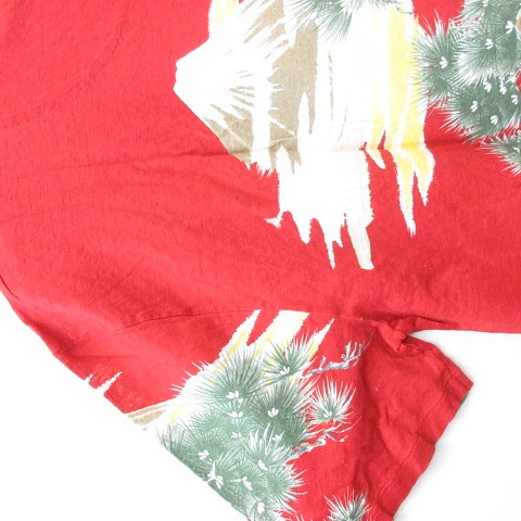 未使用品 グッチ GUCCI Tシャツ カットソー 丸首 半袖 和柄 富士 鳥 