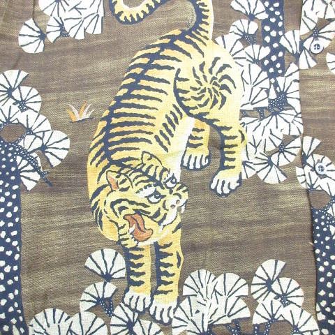 未使用品 グッチ GUCCI シャツ 開襟 半袖 和柄 アニマル タイガー 虎 
