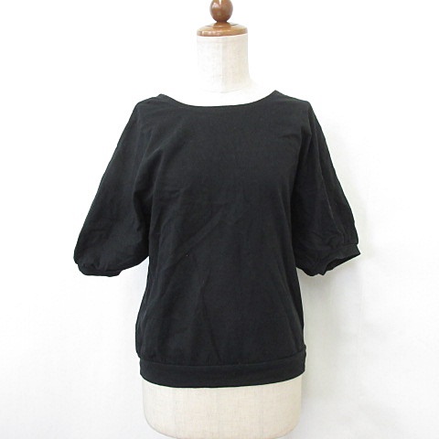 Repipi Armario レピピアルマリオ カットソー Tシャツ 2枚セット 半袖 丸首 ギャザー ゴム 刺繍 綿 ピンク 黒 白 ブラック ホワイト M キッズ 135 ベクトルパーク