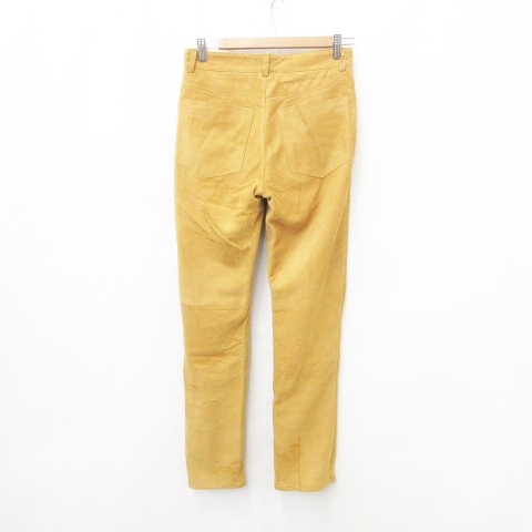 ポールスミスコレクション Paul Smith Collection スエードパンツ ストレート 無地 羊革 カラシ マスタード 黄土色 72 メンズ 135 ベクトルパーク