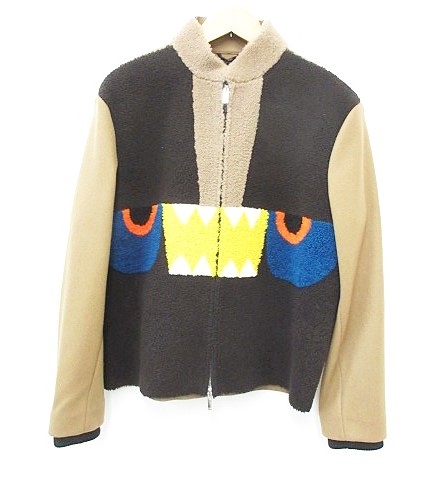未使用品 フェンディ FENDI ジャケット ジャンパー ムートン ラム 