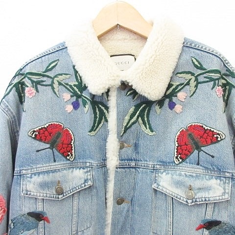 未使用品 グッチ GUCCI ジャケット デニムジャケット Gジャン 裏キルト  