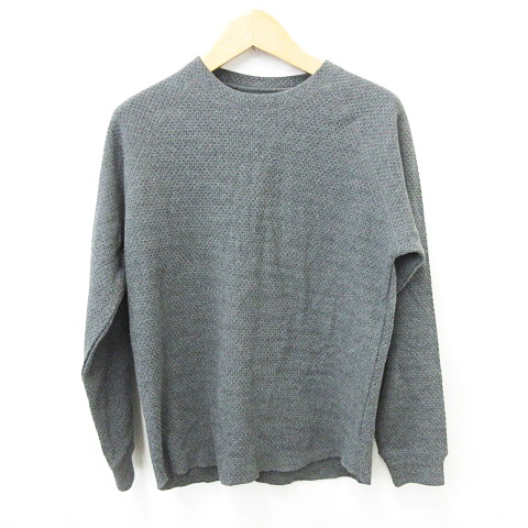 Inherit インヘリット アンサンブル Tシャツ カットソー レイヤード 2枚セット 長袖 半袖 綿 グレー 白 ホワイト M メンズ 135 ベクトルパーク