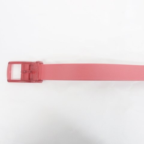 Tigora ゴルフ 小物 ベルト ラバーベルト スケルトン プラスチックバックル レッド 赤 ピンク メンズ レディース 135 ベクトルパーク