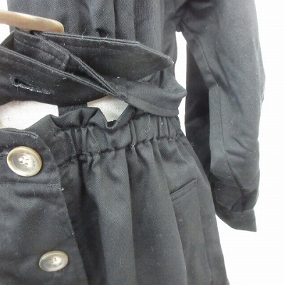 イーハイフンワールドギャラリー E Hyphen World Gallery Peace セットアップ ワンピース ブラウス ジャケット スカート 長袖 ロング丈 フレア 綿 黒 ブラック F レディース 135 ベクトルパーク