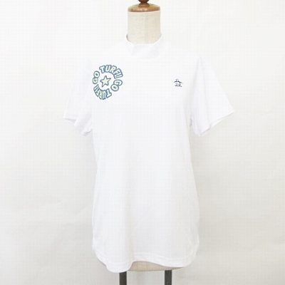 マンシングウェア Munsingwear スポーツ ウエア ゴルフ Tシャツ 半袖 ハイネック 刺繍 プリント 切替 スリット 白 青 緑 Ll レディース 135 ベクトルパーク マンシングウェア Munsingwear スポーツ ウエア ゴルフ Tシャツ 半袖 ハイネック 刺繍 プリント 切替 スリット 白 青 緑 Ll レディース 135 ベクトルパーク