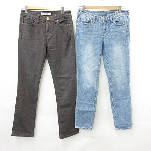 ユニクロ Uniqlo Gap ギャップ パンツ 2枚セット デニム カラージーンズ ストレート ロング スキニー ストレッチ リベット ポケット ブルー 茶 26 レディース 135 ベクトルパーク ユニクロ Uniqlo Gap ギャップ パンツ 2枚セット デニム カラージーンズ ストレート ロング スキニー ストレッチ リベット ポケット ブルー 茶 26 レディース 135 ベクトルパーク