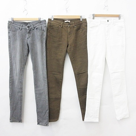 ユニクロ Uniqlo パンツ 3枚セット カラーデニム スキニージーンズ ストレート ロング ストレッチ 5ポケット リベット 白 グレー 茶 25 レディース 135 ベクトルパーク ユニクロ Uniqlo パンツ 3枚セット カラーデニム スキニージーンズ ストレート ロング ストレッチ 5ポケット リベット 白 グレー 茶 25 レディース 135 ベクトルパーク