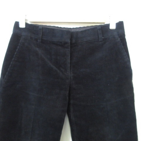 セオリーリュクス Theory Luxe パンツ ハーフパンツ ショートパンツ コーデュロイ 綿 紺 38 レディース 135 ベクトルパーク