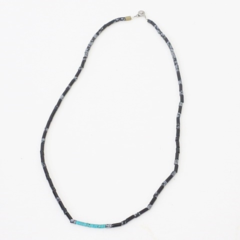 ホーボー Hobo アクセサリー ネックレス ビーズ ブラック ターコイズ メンズ 135 ベクトルパーク