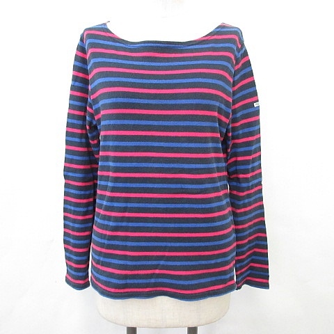 ビームスハート Beams Heart カットソー 長袖 ロンt ボーダー 綿 黒 ピンク ブルー レディース 135 ベクトルパーク