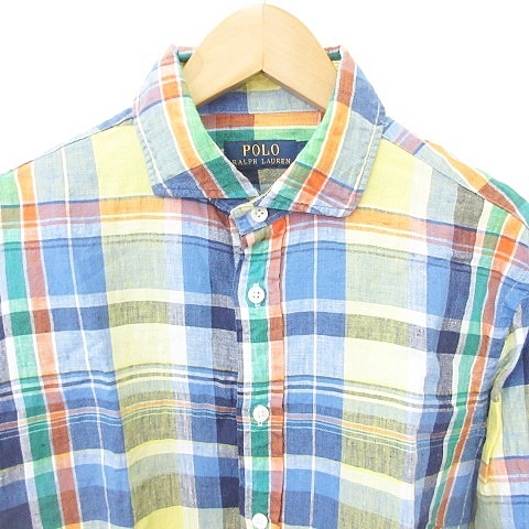 Ralph Laurenブルーレーベル　 長袖シャツ イエロー系チェック Ralph Laurenブルーレーベル 長袖シャツ イエロー系チェック