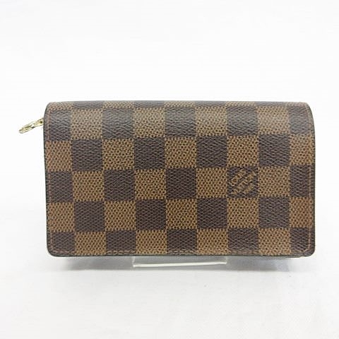 ルイヴィトン Louis Vuitton 財布 二つ折り財布 小銭入れ 札入れ カード入れ ポルトモネ ビエ トレゾール ダミエ エベヌ ブラウン N メンズ レディース 135 ベクトルパーク
