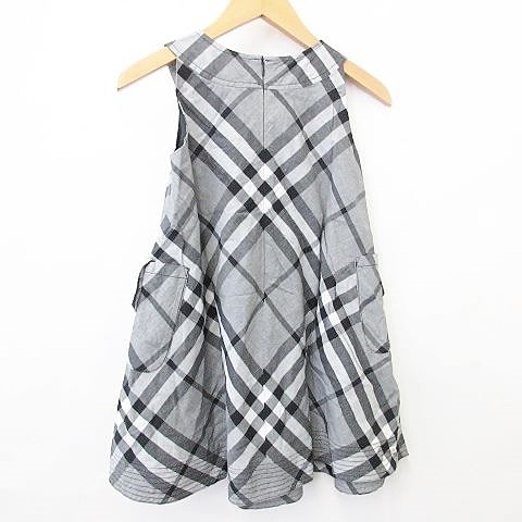 バーバリー ロンドン BURBERRY LONDON ワンピース ノースリーブ 丸首 