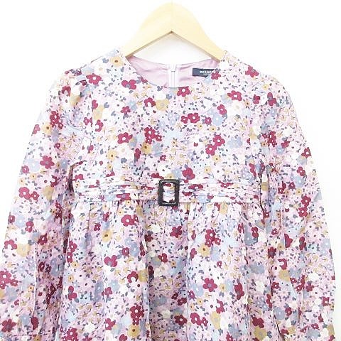 バーバリー ロンドン BURBERRY LONDON ワンピース 長袖 丸首 ひざ丈 
