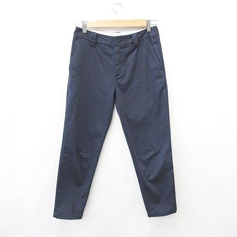 ミルクフェド Milkfed パンツ チノパン テーパードパンツ プリント 紺 ネイビー S レディース 135 ベクトルパーク