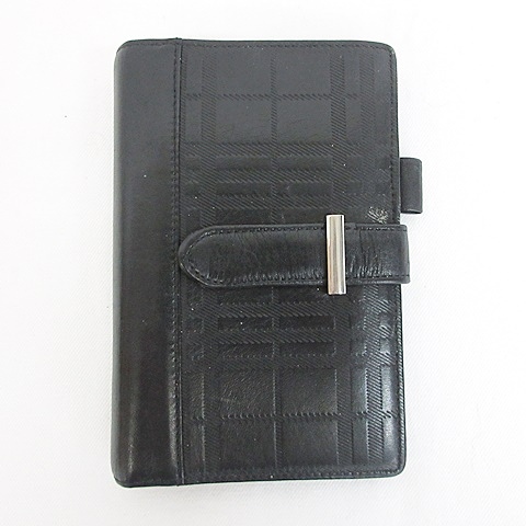 【新品・箱あり】BURBERRY 名刺入れ 黒 レザー チェック柄 バーバリー BURBERRY カードケース 名刺入れ 8070204 A1208